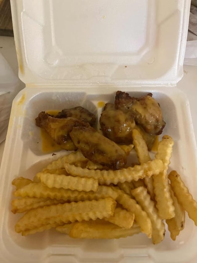 Wings & French Fries.