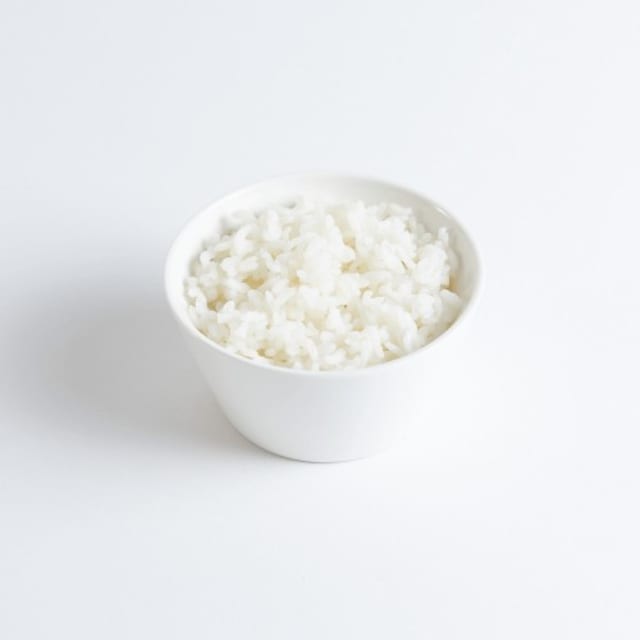 White Steamed Rice.