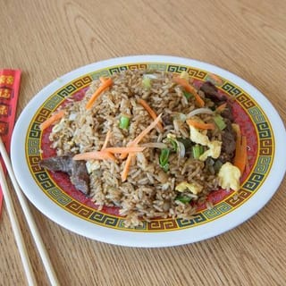 Cut Wings and Beef Fried Rice
